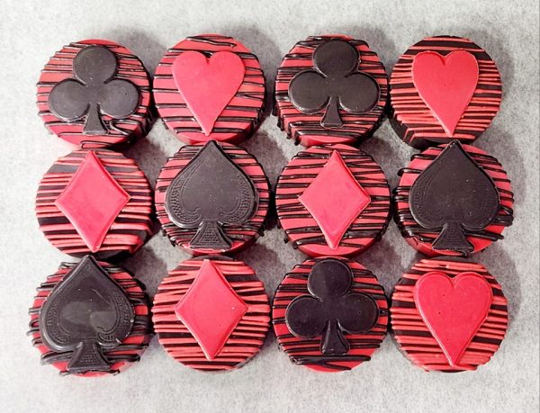 Product Image and Link for 12 Chocolate Covered Poker Oreos