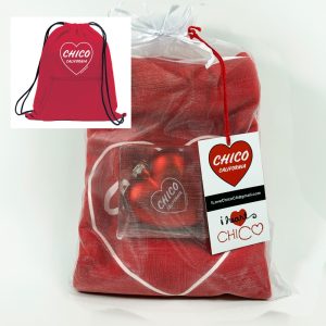Product Image and Link for I love Chico CA Gift Set – Backpack and Red Heart Ornament
