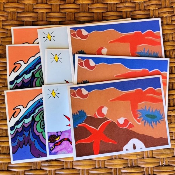 Product Image and Link for “Ocean Whimsy” eco-friendly art cards