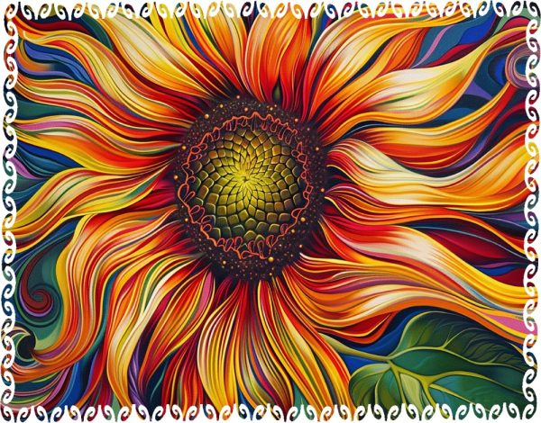 Product Image and Link for Blazing Sunflower (356 Piece Wooden Jigsaw Puzzle)