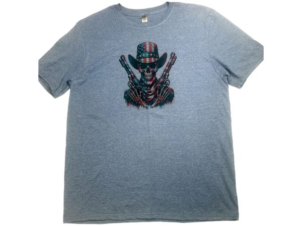 Product Image and Link for Independence Day Skull with Guns