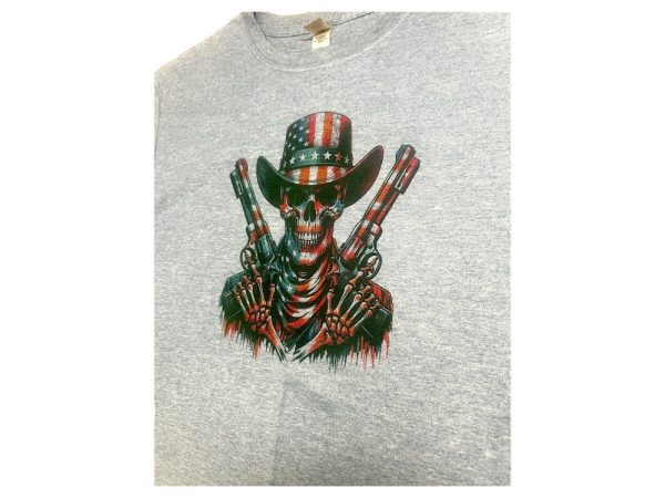 Product Image and Link for Independence Day Skull with Guns