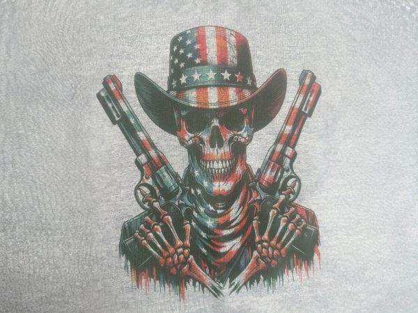 Product Image and Link for Independence Day Skull with Guns