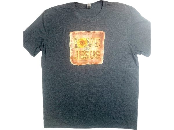 Product Image and Link for Love like Jesus Charcoal T-shirt