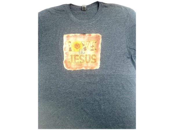 Product Image and Link for Love like Jesus Charcoal T-shirt