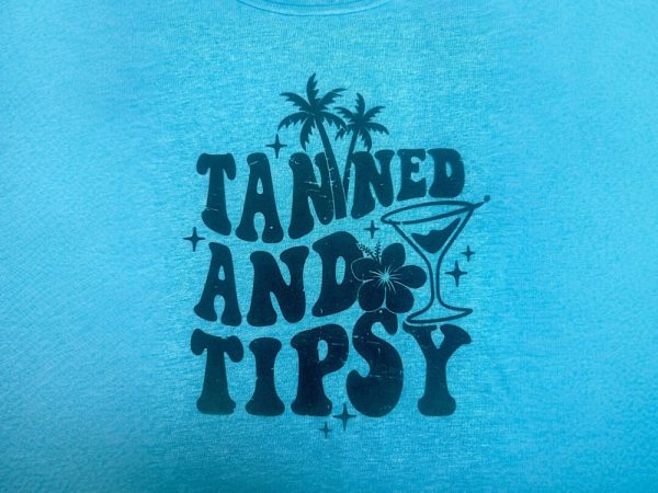 Product Image and Link for Tanned & Tipsy T-shirt