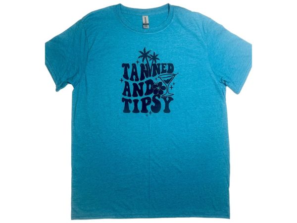 Product Image and Link for Tanned & Tipsy T-shirt