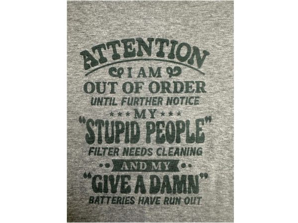 Product Image and Link for Attention Graphic T-shirt Heather Gray