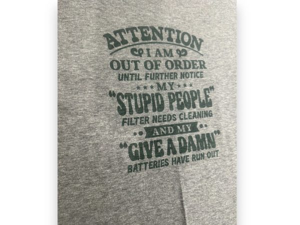 Product Image and Link for Attention Graphic T-shirt Heather Gray