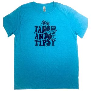 Product Image and Link for Tanned & Tipsy T-shirt