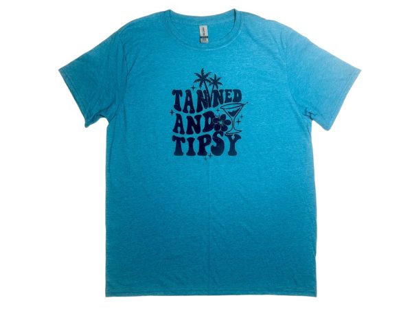 Product Image and Link for Tanned & Tipsy T-shirt