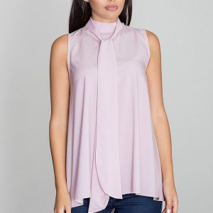 Product Image and Link for Sleeveless Pink Blouse with Tie