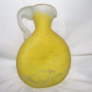 Product Image and Link for Lovely TADEUSZ SZYMANSKI Polish Yellow Splatter Frosted Ewer