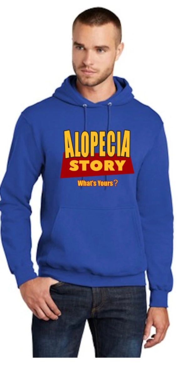 Product Image and Link for Alopecia Story Hoodie