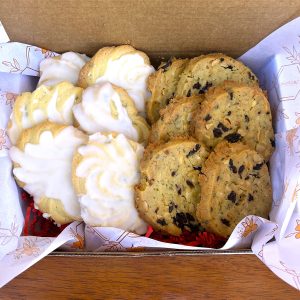 Product Image and Link for Half and Half Cookie Box | Lemon Swirl Cookies, Lemon Verbena Shortbread
