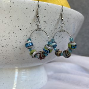 Product Image and Link for Book Bead Hoop Earrings