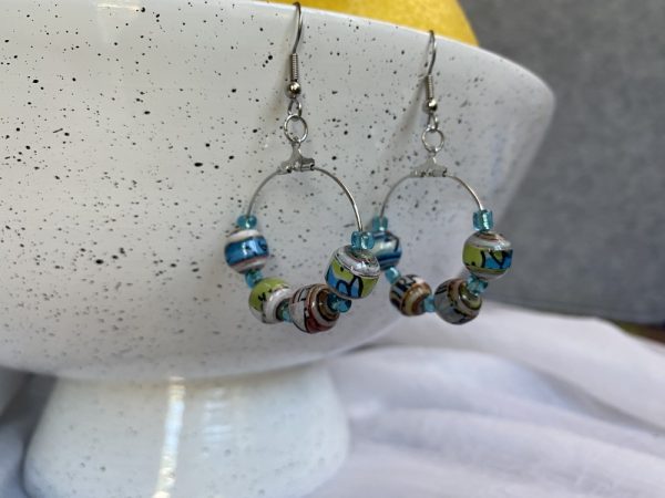 Product Image and Link for Book Bead Hoop Earrings