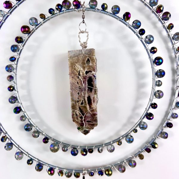 Product Image and Link for Unique Aura Druzy Quartz Suncatcher