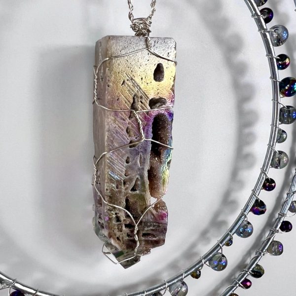 Product Image and Link for Unique Aura Druzy Quartz Suncatcher