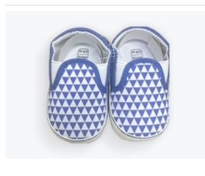 Product Image and Link for Baby Fashion Blue Checkered shoes 12-18M