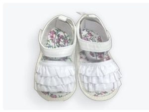 Product Image and Link for Baby Fashion White Sandals 12-18M