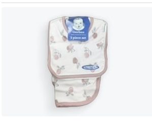 Product Image and Link for GB 3-Pack Pink Baby Bib Burp Cloth Set