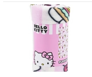 Product Image and Link for Hello Kitty Fleece Throw Blanket 40 ” ” x 50 “