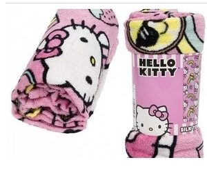 Product Image and Link for Hello Kitty Rainbows Silk Touch 40 X 50 Throw Blanket