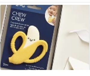 Product Image and Link for Itzy Ritzy Easy Hold Teether-Banana