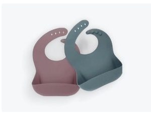 Product Image and Link for Keababies 2-Pack Silicone Bib Rocky