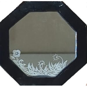 Product Image and Link for Wood-Framed Mirror, Etched – HOD005 w/shipping included