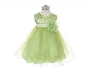 Product Image and Link for Sequin Party Dress 12-18M lime