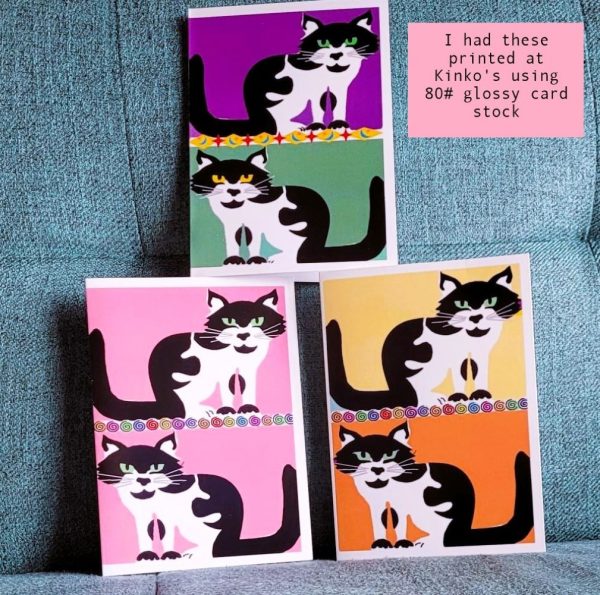 Product Image and Link for “Crazy for Cats” printable art cards