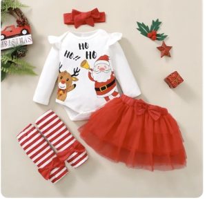 Product Image and Link for Christmas skirt Outfit 4 pcs 0-3 MONTHS