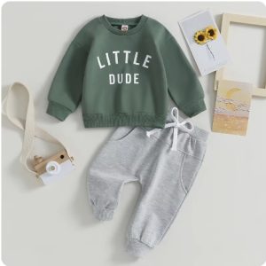 Product Image and Link for Little Dude Cozy 2 pcs Set -12 MONTHS