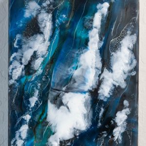 Product Image and Link for Ocean 1 –  Encaustic Painting