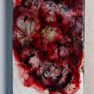 Product Image and Link for Heart – Encaustic Painting