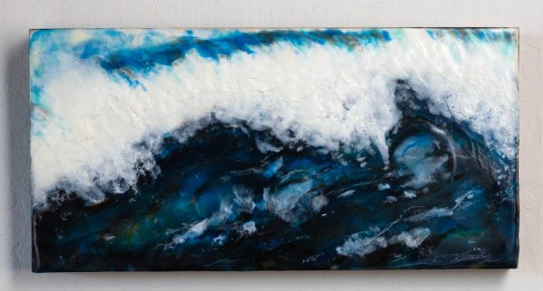 Product Image and Link for Crashing Wave 2 – Encaustic Painting