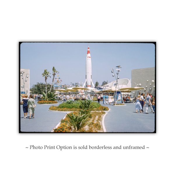 Product Image and Link for Old Disneyland Photo Print at Tomorrowland as Wall Decor for Home or Office