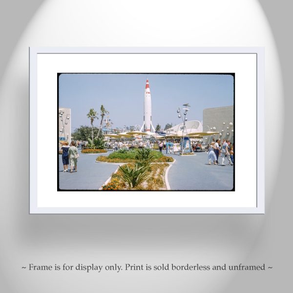 Product Image and Link for Old Disneyland Photo Print at Tomorrowland as Wall Decor for Home or Office