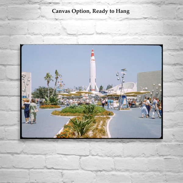 Product Image and Link for Old Disneyland Photo Print at Tomorrowland as Wall Decor for Home or Office