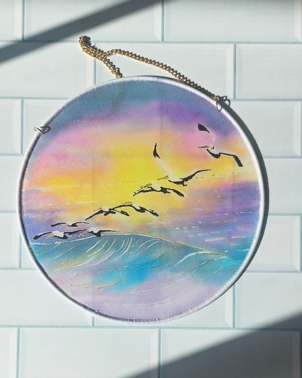 Product Image and Link for 8″ Silk Suncatcher – “Soaring”