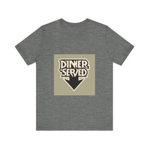 Product Image and Link for Retro Dinner Served Unisex Tee, Perfect for Food Lovers, Kitchen Decor, Events, Casual Wear, Gift for Chefs