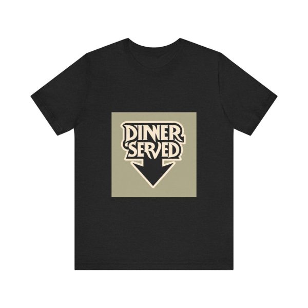 Product Image and Link for Retro Dinner Served Unisex Tee, Perfect for Food Lovers, Kitchen Decor, Events, Casual Wear, Gift for Chefs