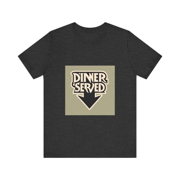 Product Image and Link for Retro Dinner Served Unisex Tee, Perfect for Food Lovers, Kitchen Decor, Events, Casual Wear, Gift for Chefs