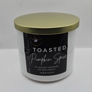 Product Image and Link for Toasted Pumpkin Spice 3-Wick Soy Candle (16oz)