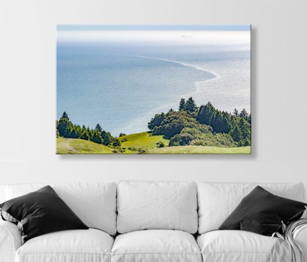 Product Image and Link for Mount Tamalpais Marin County Art Print with Farallon Islands as Home Decor for Living Room