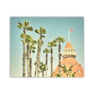 Product Image and Link for Hotel Del Coronado San Diego Art Photography Print with California Beach Palm Trees