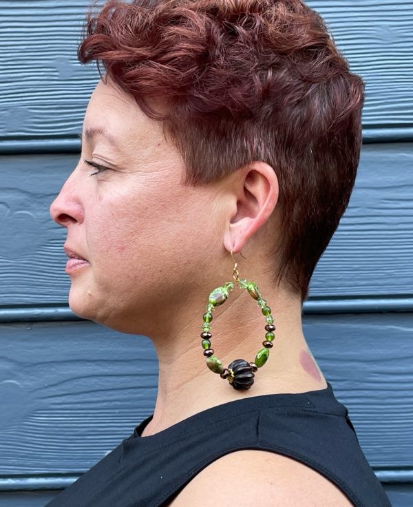 Product Image and Link for Hoop, Green & Bronze