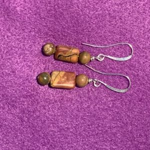 Product Image and Link for Earring – Picture Jasper Beads